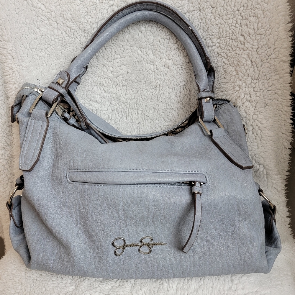 Jessica Simpson blue shoulder purse